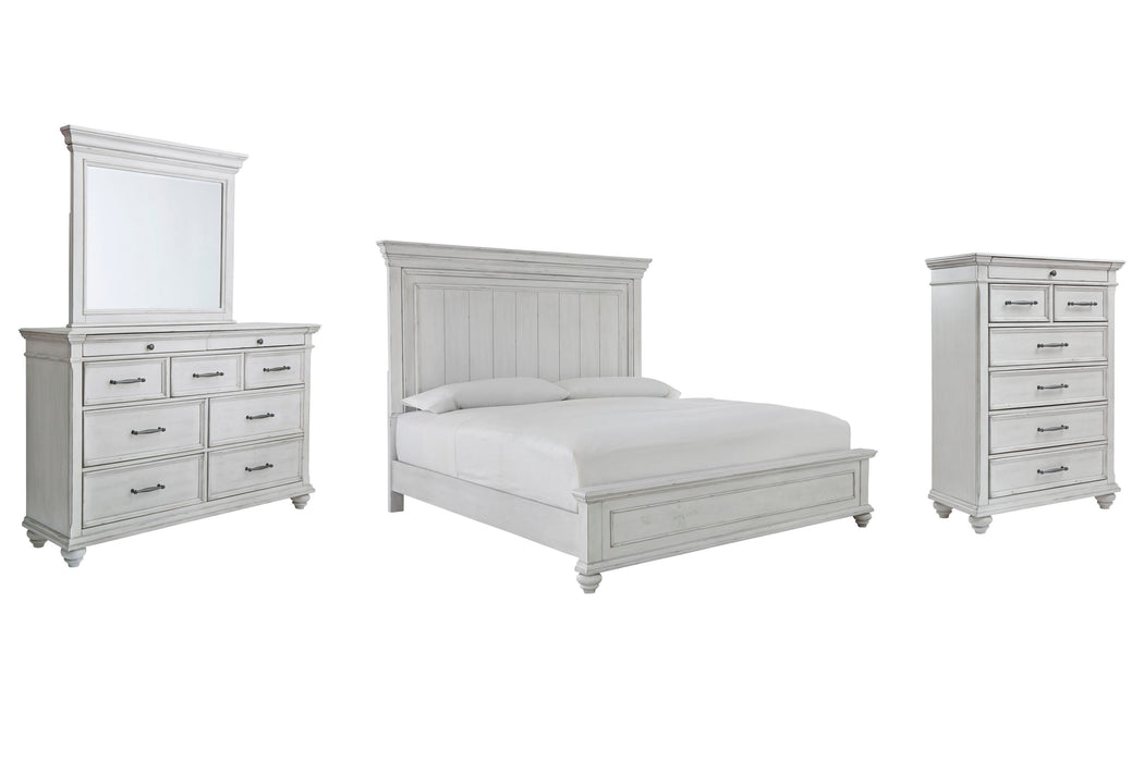 Kanwyn Whitewash Panel Bedroom Collection
