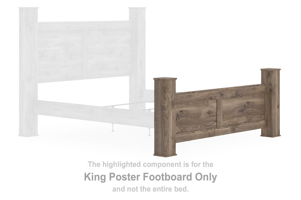 Keithland Brown King Poster Footboard