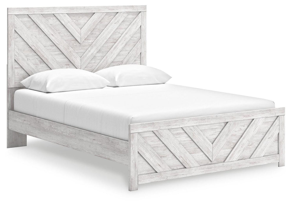 Cayboni Whitewash Cayboni Queen Panel Bed