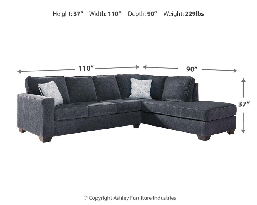 Altari Slate Altari 2-Piece Sectional with Chaise