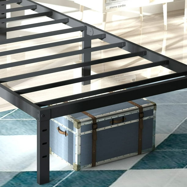 Rooflare 18'' Heavy Duty Twin XL Metal Platform Bed Frame for Adult,Black - new
