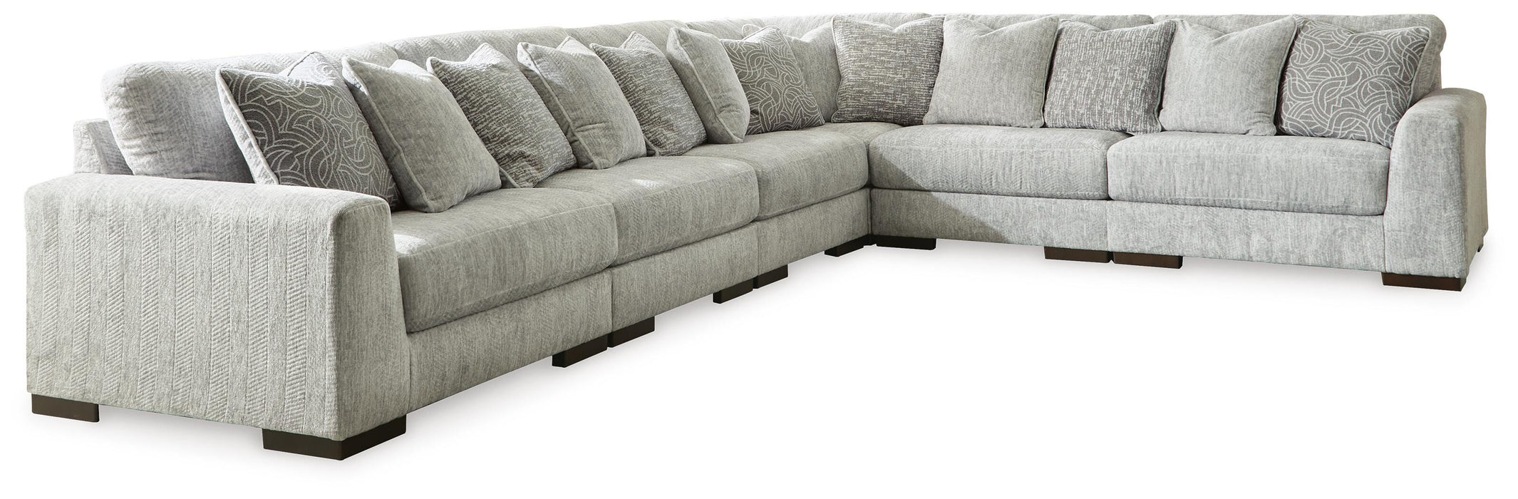 Regent Park Pewter Regent Park 6-Piece Sectional - Brand New