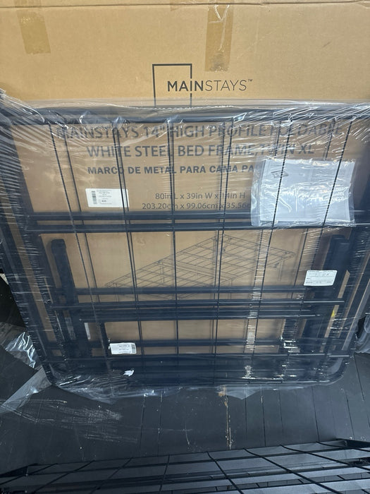 ZINUS SmartBase Heavy Duty Mattress Foundation, 18 Inch Metal Platform Bed Frame, No Box Spring Needed, Sturdy Steel Frame, Underbed Storage, Twin XL - open_box