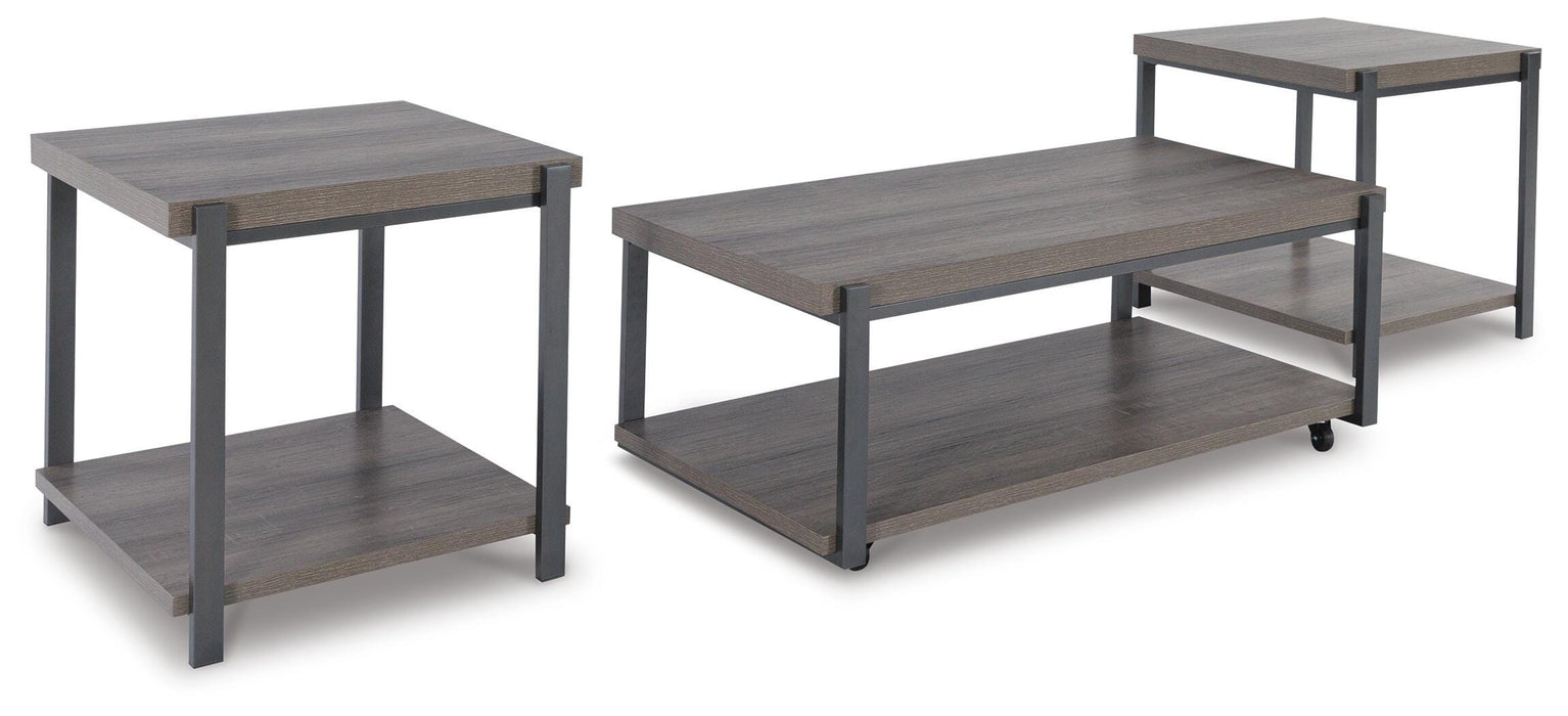Wilmaden Gray/Black Occasional Table Set (3/CN)