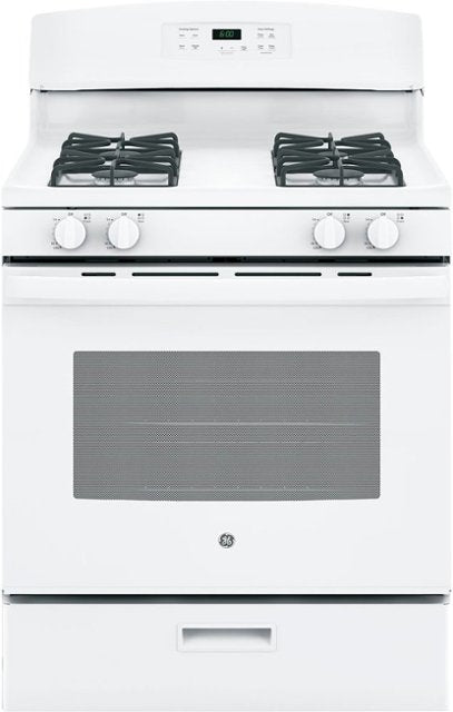 GE - 4.8 Cu. Ft. Freestanding Gas Range - White - display_model