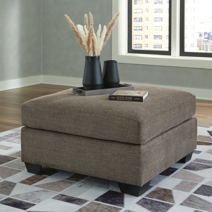 Signature Design Chocolate Oversized Accent Ottoman