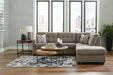 Signature Design Chocolate 2-Piece Sectional with Chaise