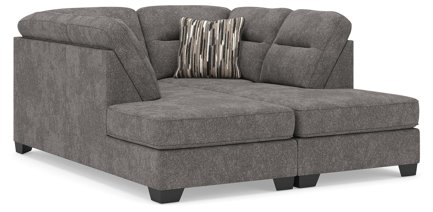 Benchcraft Graphite 2-Piece Super Chaise