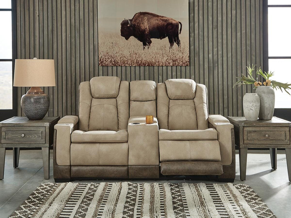 Next-Gen Durapella Sand PWR REC Loveseat/CON/ADJ HDRST