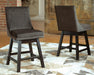 Tallenger Dark Gray UPH Swivel Barstool (Priced Per Item, Must Order 2, 4, 6, or 8)