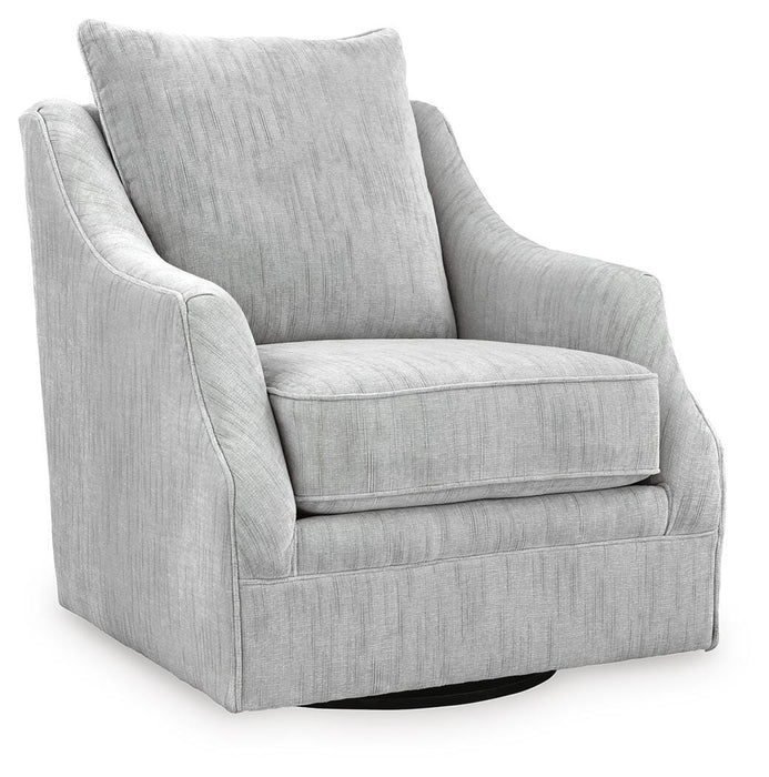 Gubbins Gray Swivel Accent Chair