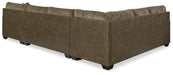 Abalone Chocolate Abalone 3-Piece Sectional with Chaise