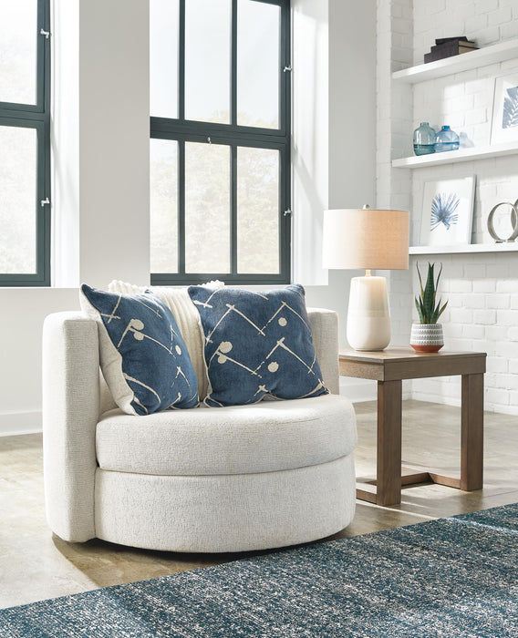 Ashley Ivory Swivel Accent Chair