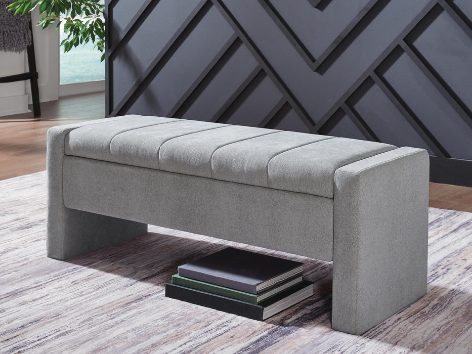 Akselman Gray Storage Bench