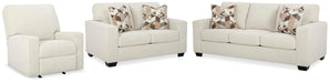 Bristaview Ecru Bristaview Sofa, Loveseat and Recliner
