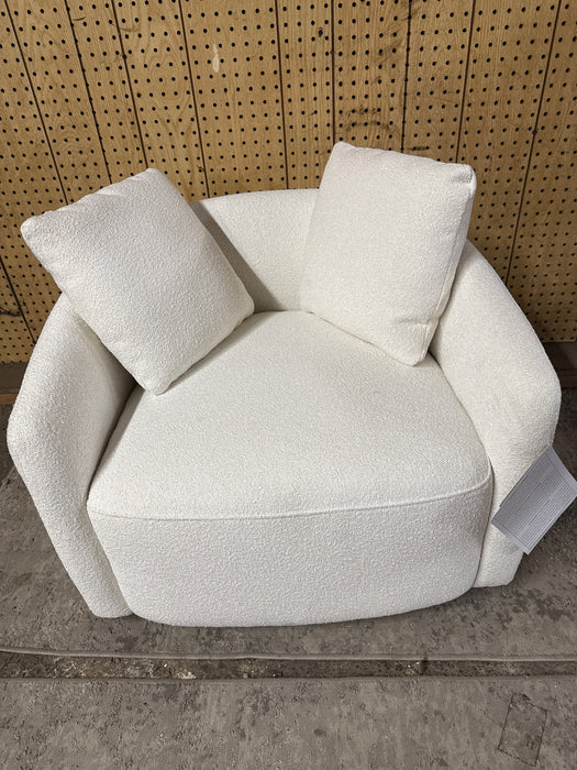 Beautiful Drew Kids Accent Chair by Drew Barrymore, Cream Boucl Fabric - new