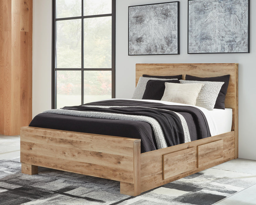 Hyanna Tan Brown Panel Bedroom Collection