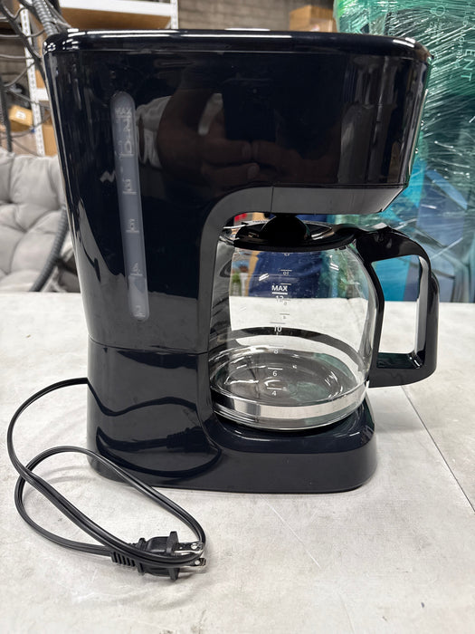 Mainstays CM1449-UL Black 12-Cup Programmable Drip Coffee Maker - new