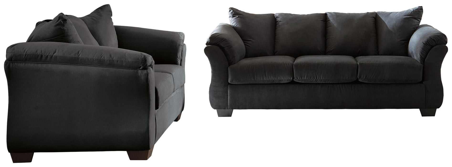 Darcy Black Darcy Sofa and Loveseat