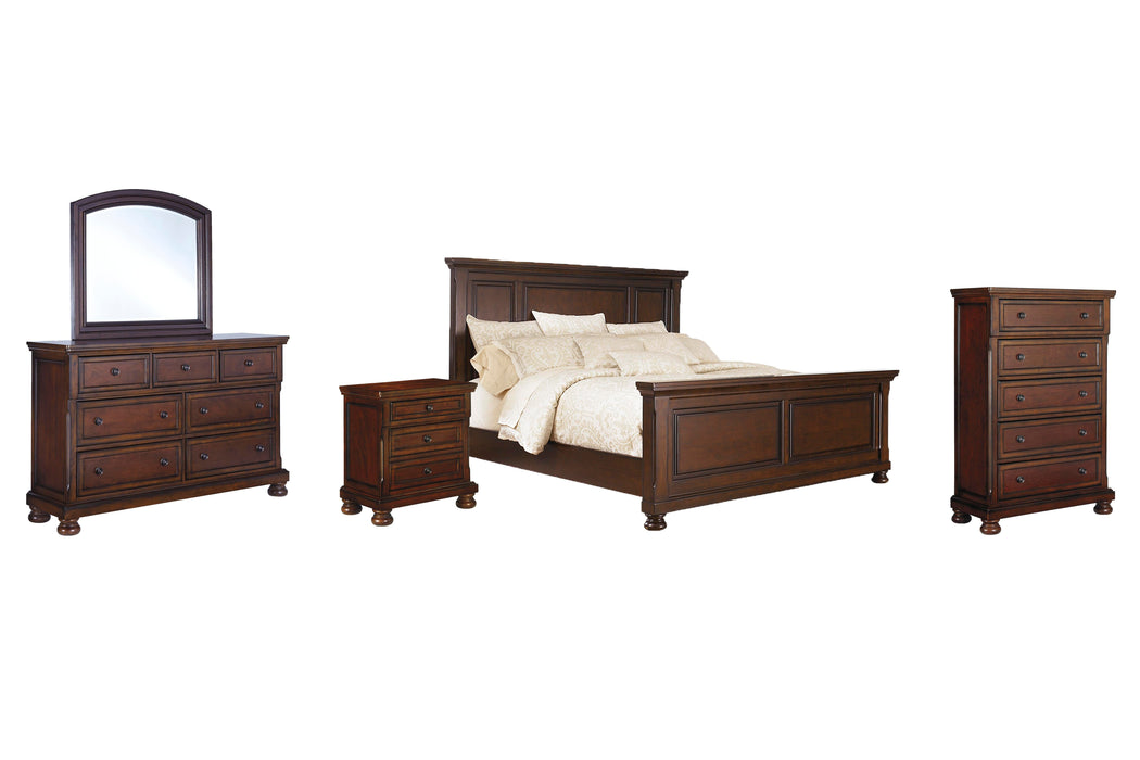 Porter Rustic Brown Panel Bedroom Collection