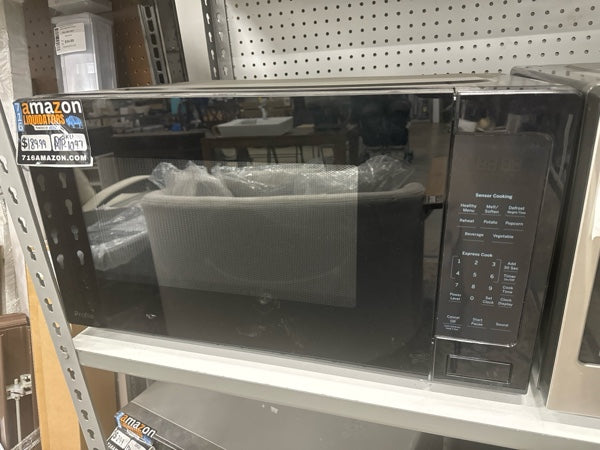 GE Profile - 2.2 Cu. Ft. Built-In Microwave - Gray - open_box