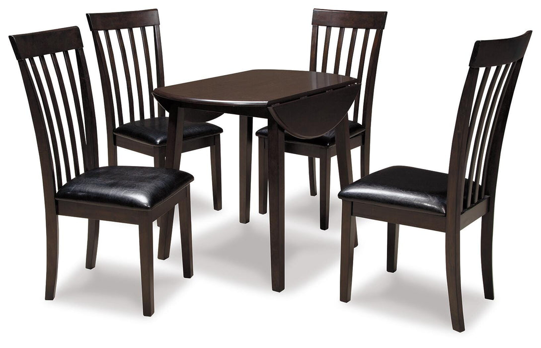 Hammis Dark Brown Hammis Dining Table and 4 Chairs