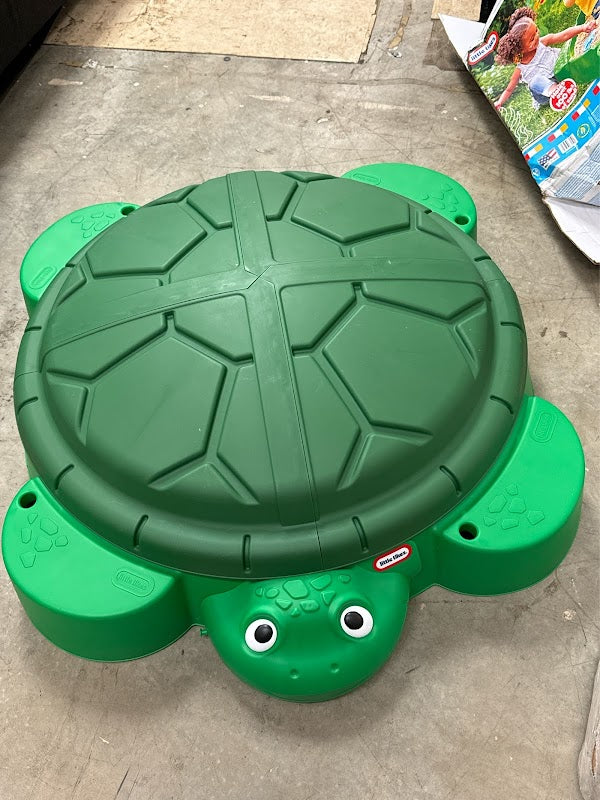 Little Tikes Turtle Sandbox, for Boys and Girls Ages 1-6 Years - open_box