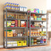 TrumanPick 5-Tier Metal Garage Storage Shelves, Adjustable Shelving Units, Heavy Duty Storage Shelf for Basement Pantry Warehouse 36" W x 16" D x 71" H, Silver