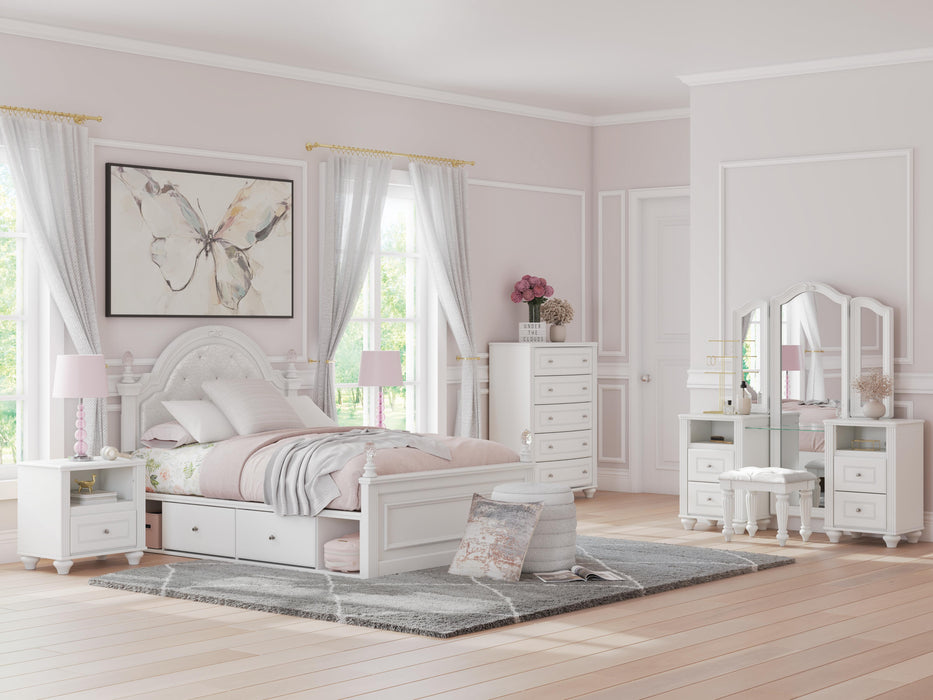 Maylilly White Under Bed Storage