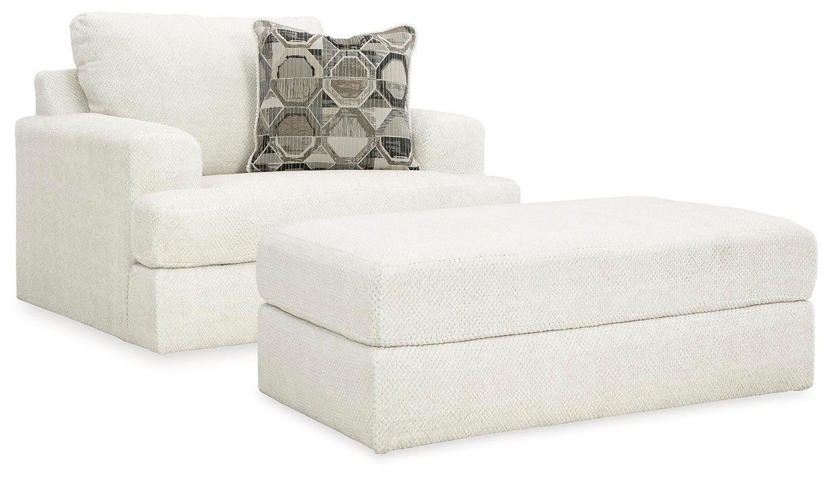 Karinne Linen Karinne Chair and Ottoman
