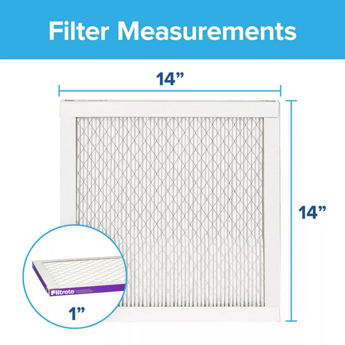 Filtrete 14x14x1 Air Filter, MPR 1500 MERV 12, Allergen, Bacteria and Virus, 1 Filter - new