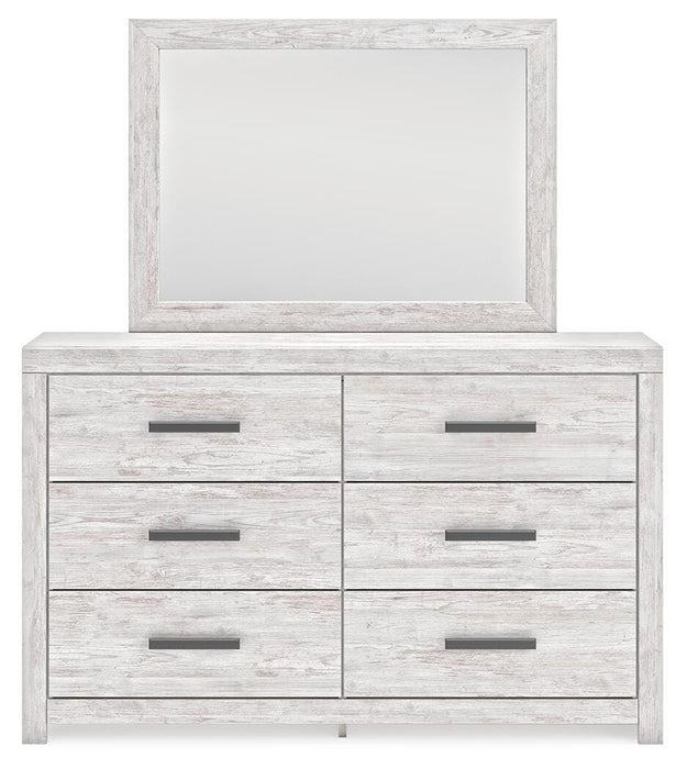 Cayboni Whitewash Cayboni Dresser and Mirror