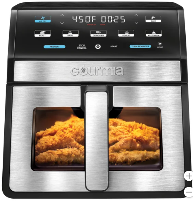 Gourmia 8-Quart Digital Air Fryer with Window & Light - open_box