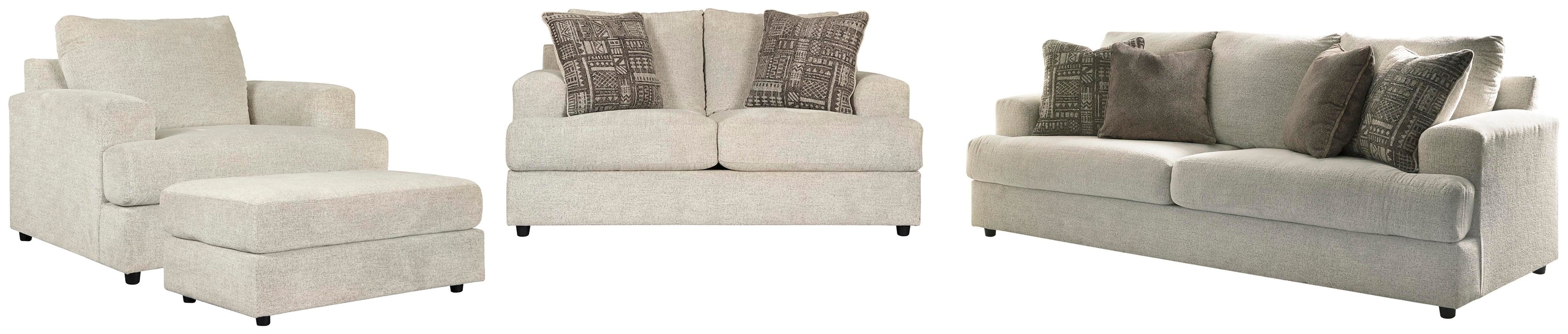 Soletren Stone Soletren Sofa, Loveseat, Chair and Ottoman