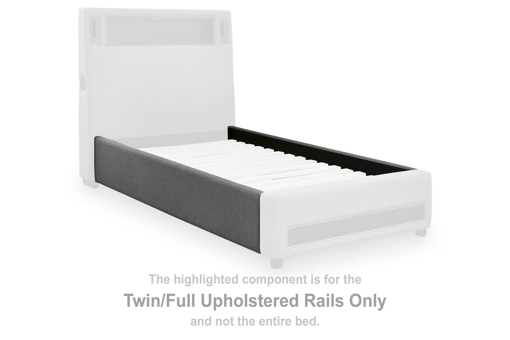 Cayberry Gray Twin/Full UPH Rails