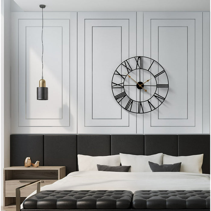 Sorbus 23 Quartz Battery Powered Wall Clock, Roman Numeral - open_box