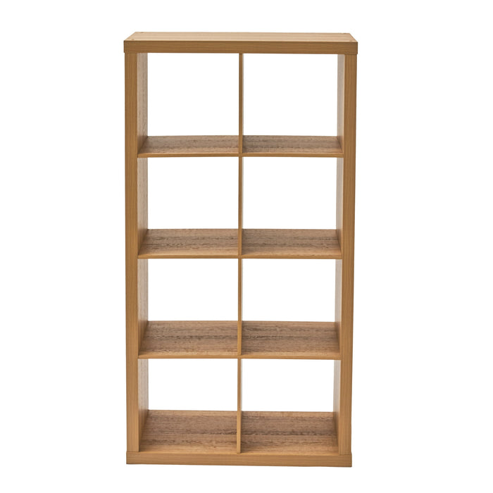 Better Homes & Gardens 8 Cube Storage Organizer, Light Honey - new