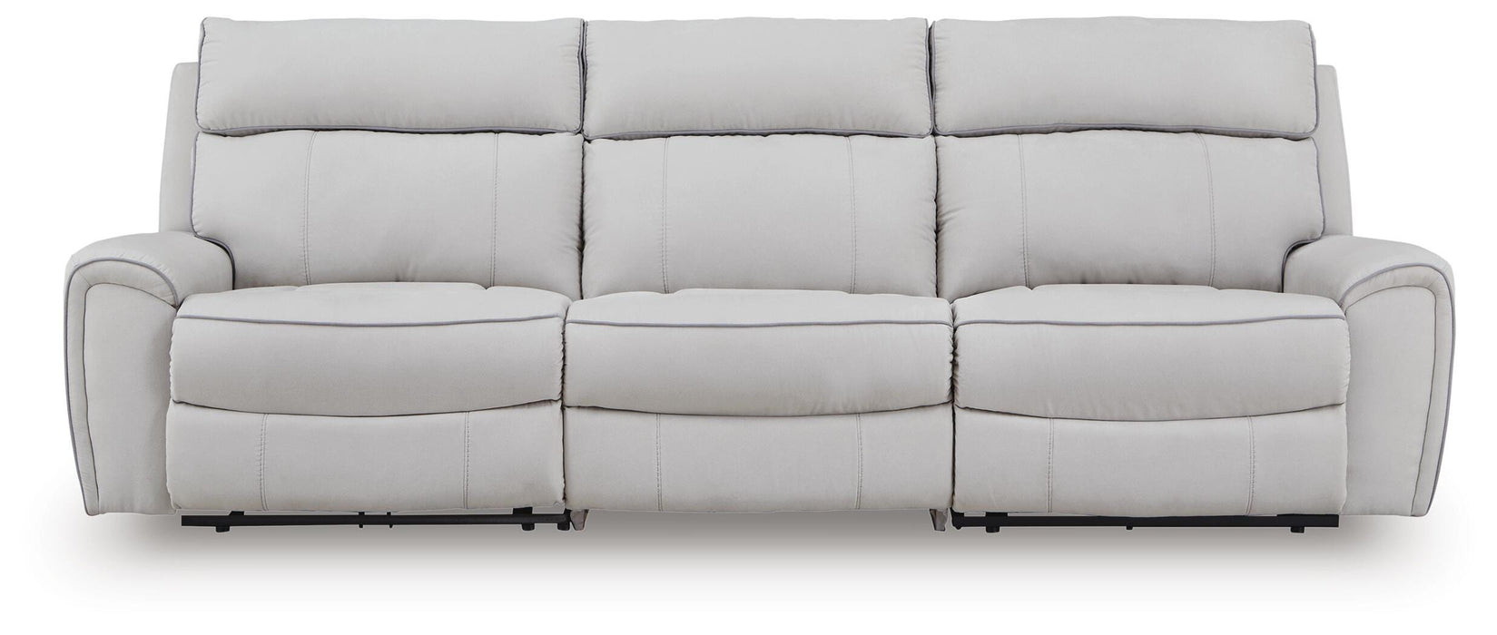 Grafton Pike Pearl/Ash 3-Piece Power Reclining Sectional