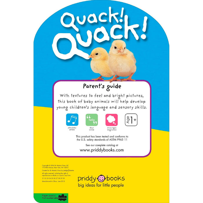 Baby Touch & Feel: Quack! Quack!, Board Book - open_box