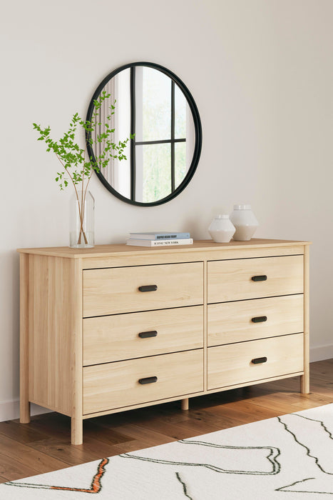 Cabinella Tan Six Drawer Dresser