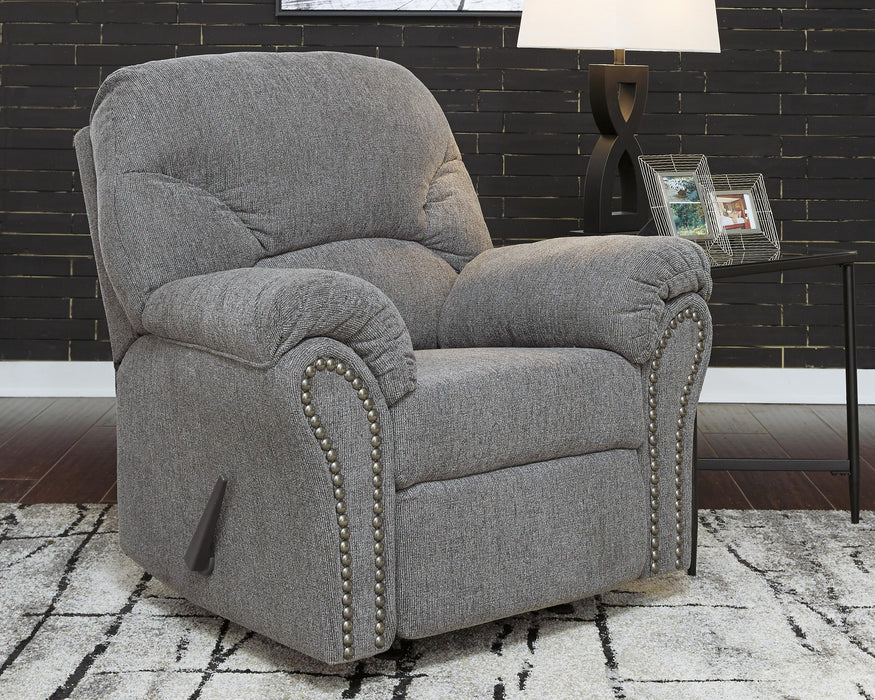 Allmaxx Pewter Rocker Recliner