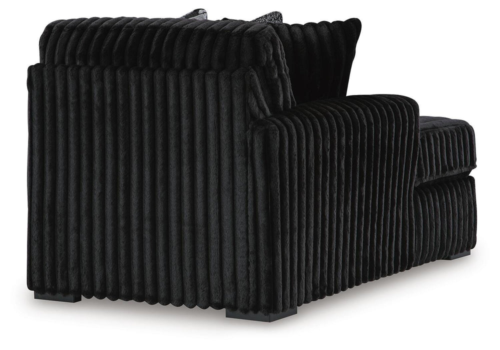 Midnight-Madness Onyx Midnight-Madness 3-Piece Sectional with Chaise