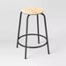 Set of 2 24" Wood and Metal Base Backless Counter Height Barstool Stool with Footrest Natural - Room Essentials™