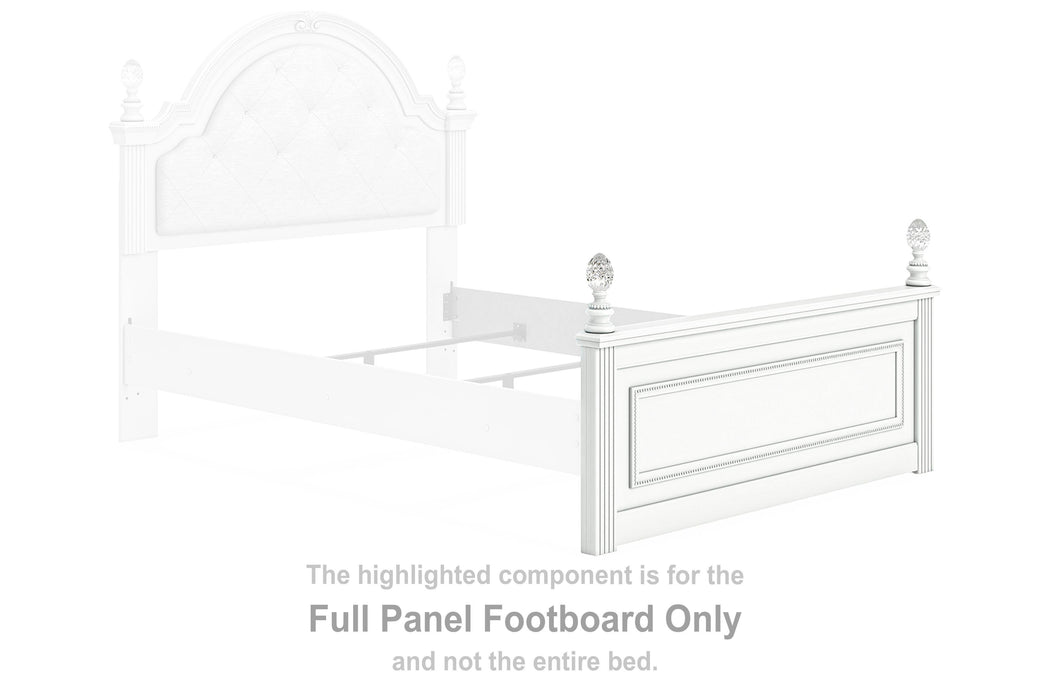 Maylilly White Full Panel Footboard