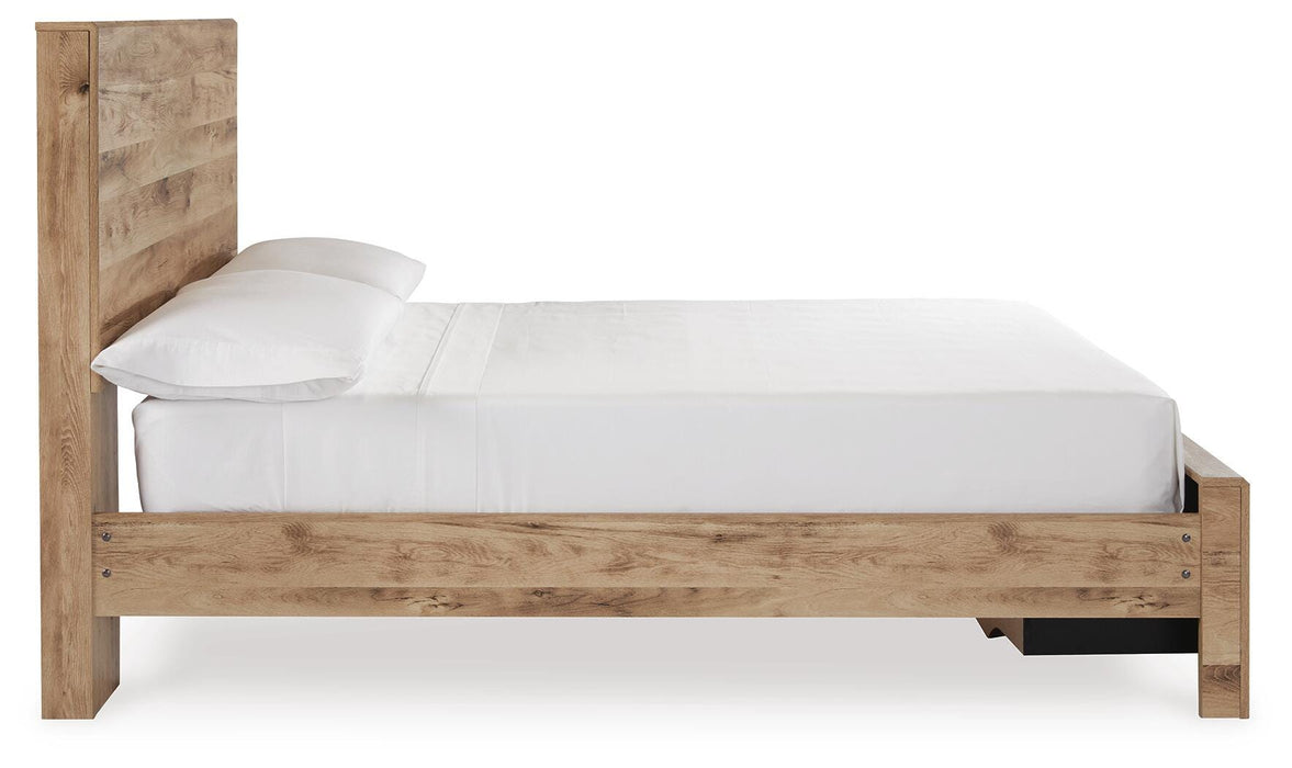 Hyanna Tan Brown Hyanna Full Panel Storage Bed