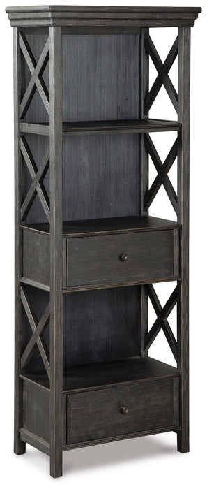 Tyler Creek Black/Gray Display Cabinet
