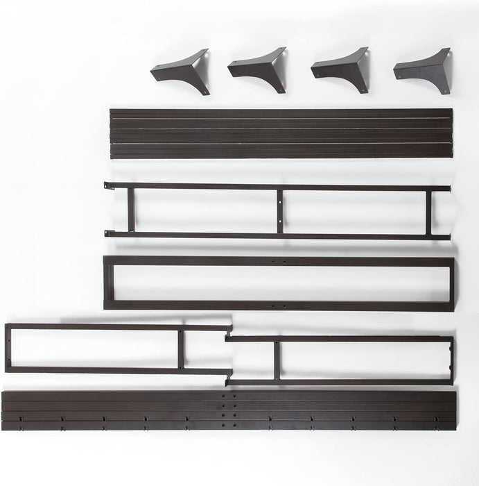 Mellow 9" Metal Platform Bed Frame with Heavy Duty Steel Slat Mattress Foundation (No Box Spring Needed), Queen, Black - new