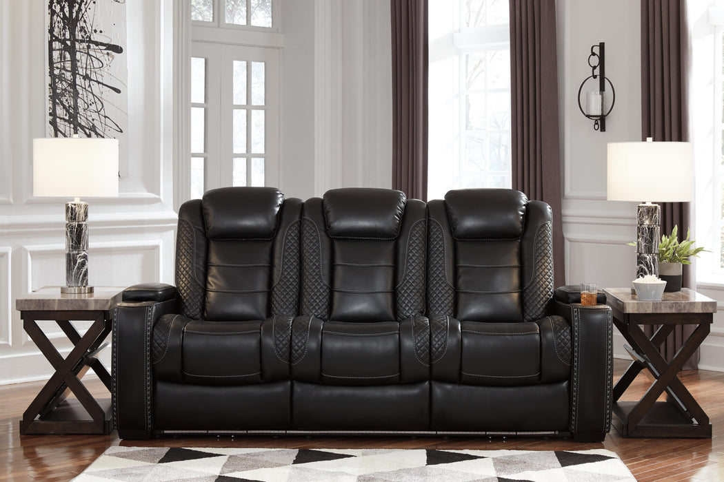Party Time Midnight PWR REC Sofa with ADJ Headrest