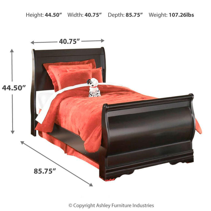 Huey Vineyard Black Huey Vineyard Twin Sleigh Bed
