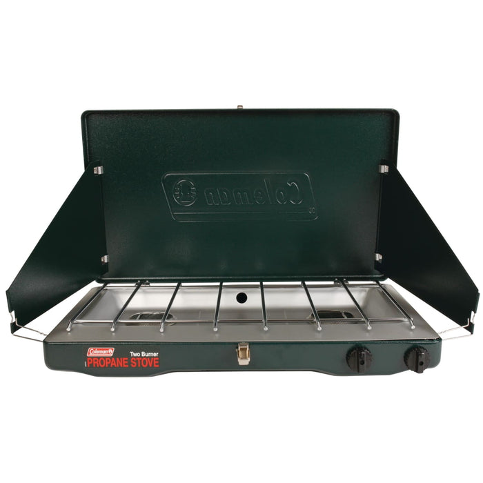 Coleman Brand, Matchlight 10,000 BTU 2-Burner Propane Stove, black - new